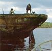 Photo of James Craig being recovered from southern Tasmania